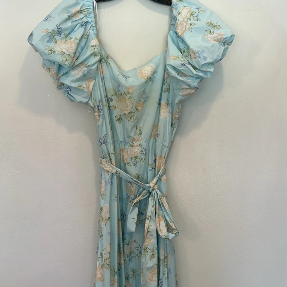 Loveshack Fancy Dress blue floral - Picture 3 of 4